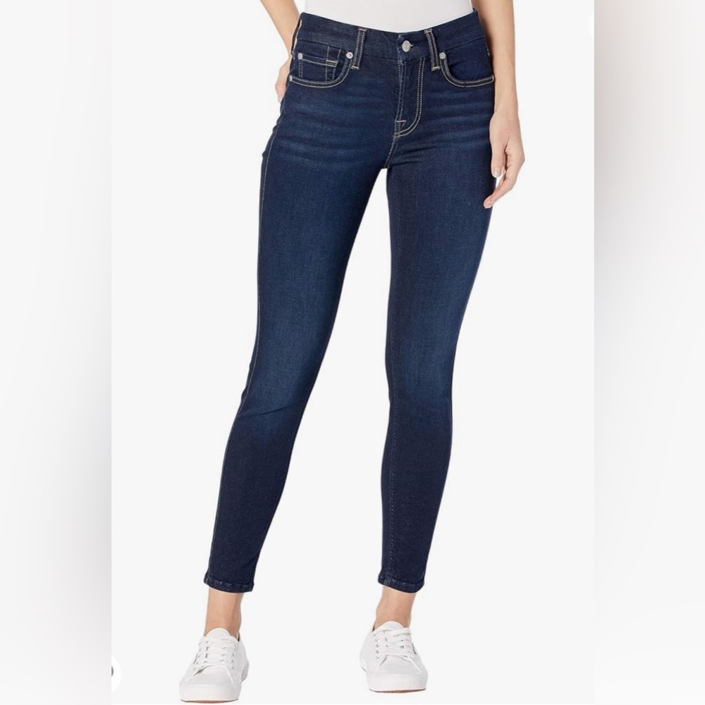 NWT 7 FOR ALL MANKIND ANKLE SKINNY SLIM ILLUSION LUXE JEANS